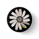 White Daisy Button/Pin