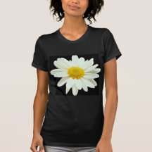 White daisy chrysanthemum  flowers tshirts