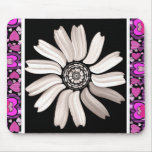 White Daisy Mousepad