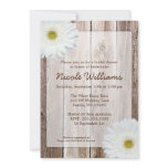 White Daisy Rustic Barn Wood Bridal Shower