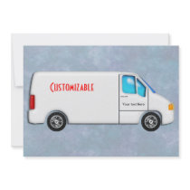 White Delivery Van - Customisable
