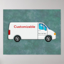 White Delivery Van - Customisable
