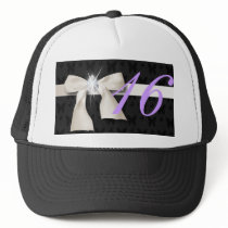 White Diamond Bow Sweet 16