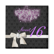 White Diamond Bow Sweet 16