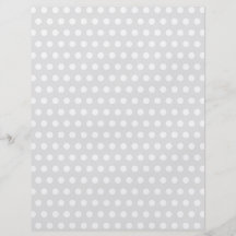 White Dots on Pale Grey Personalised Flyer