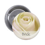 White double rose Bride Pin