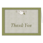 White Dove Religious Thank You Card