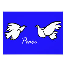 White Doves of Peace Invitations