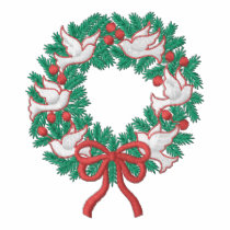 White Doves Wreath