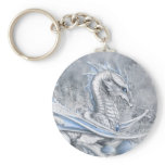 White Dragon Keychain