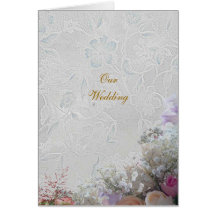 White Dream  Wedding Invitation Card