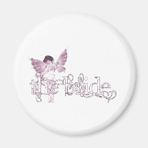 White Dress Fairy Pink - The Bride Magnets