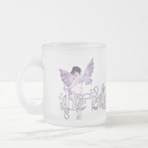White Dress Fairy Purple - The Bride Coffee Mugs