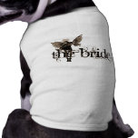 White Dress Fairy Sepia Negative - The Bride pet clothing