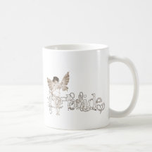 White Dress Fairy Sepia - The Bride Mugs