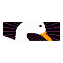 White Duck Pop Art Business Cards