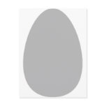 white egg post card