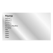 White Elegant Profile Card Business Card Template
