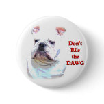 White English Bulldog button