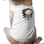 White fashion elegant doll baby dog pet Clothing pet clothing
