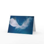 White feather art symbol of inspiration cards