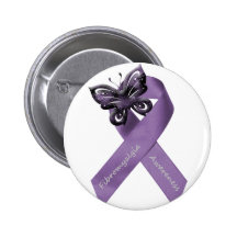 White Fibromyalgia Button