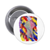White Figure in front of red yellow blue smears Button