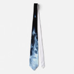 White Fire Flame Tie