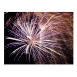 White Fireworks Post Card