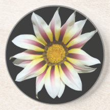 white Flower Beverage Coasters