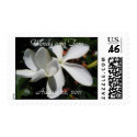 White Flower Custom Wedding Postage postage