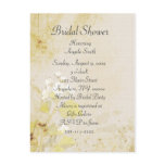 White Flowers Bridal Shower Invitation Post Card