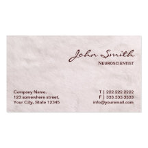 White Fur Neuroscience Business Card