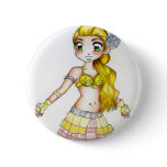 White Fusion Tribal buttons