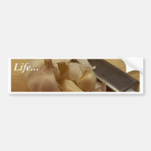 White Garlic Cloves Bumper Stickers