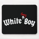 White Gay Boy mousepads