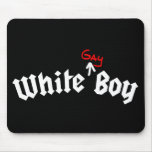 White Gay Boy mousepads