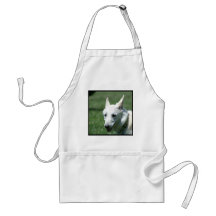 White German Shepherd Apron