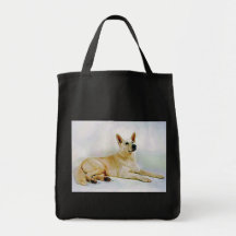 White German Shepherd Tote Bag
