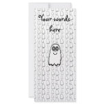 White ghost on ghost background