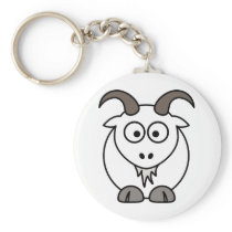 White Goat selection Keychain