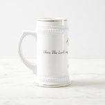 White/Gold Stein with Scripture Mugs