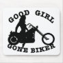 White Good Girl Biker Mouse Mats