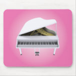 White Grand Piano: 3D Model: Mousepad
