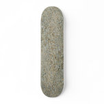 White gravel custom skateboard