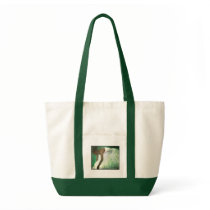 White, Green Osmosis Poster Canvas Bags