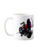 White Grim Reaper Biker Mug