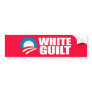 WHITE GUILT Bumpersticker Bumper Stickers