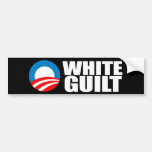 WHITE GUILT Bumpersticker Bumper Stickers