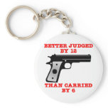 White Gun Better Tried By 12 Key Chain